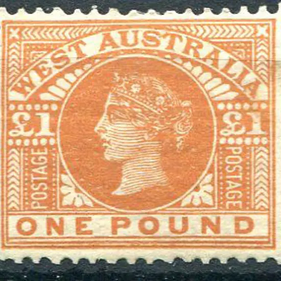 1909 £1 orange. MLH plus small area without gum & ...