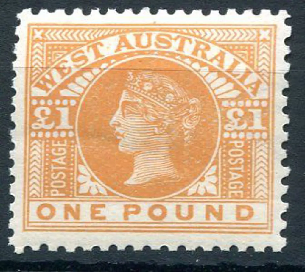 1909 £1 orange. MUH with light gum crease. Fresh & ... Image 1++