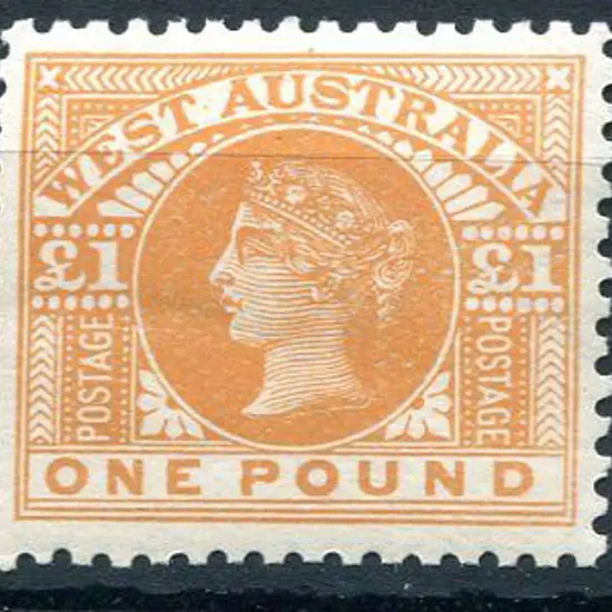 1909 £1 orange. MUH with light gum crease. Fresh & ...