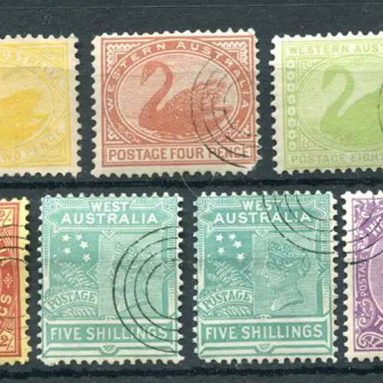 1902-1911 1d, 2d, 4d, 8d, 9d, 10d, 2/-, 5/- (Die ...