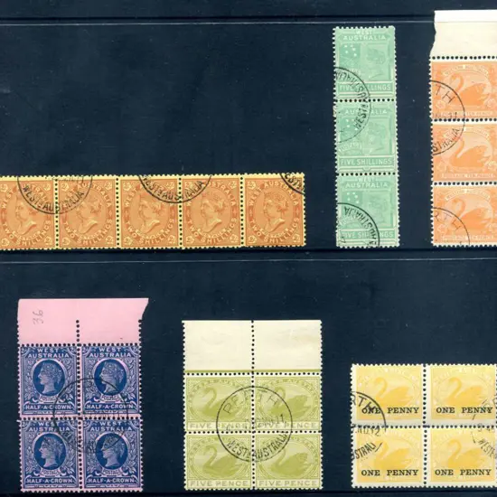1902-1912 Selection of MUH, CTO, strips & blocks ...