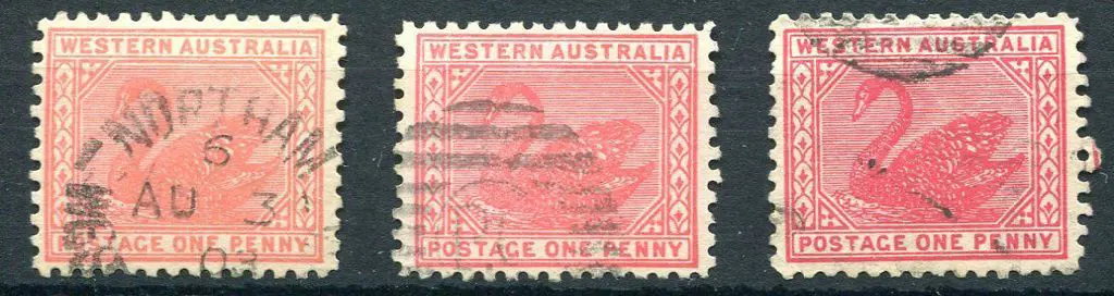 1902 1d carmine-rose, 2 with Crown wmk pointing ... Image 1++