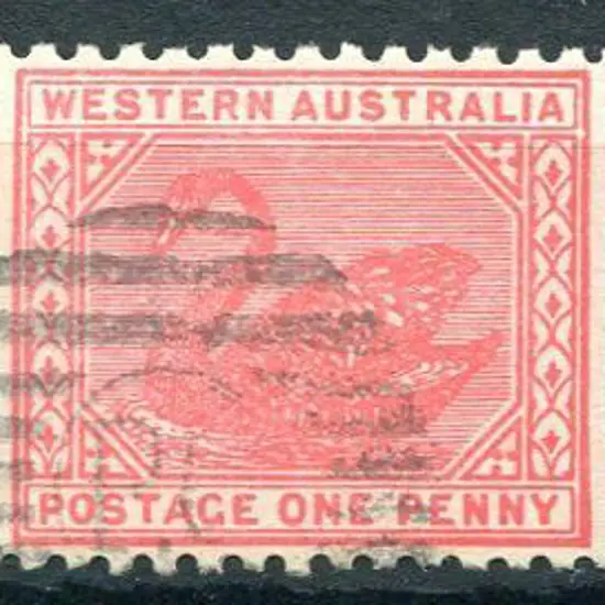 1902 1d carmine-rose, 2 with Crown wmk pointing ...