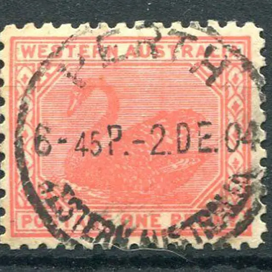 1905 1d carmine-rose, perf. 11 with upright wmk. ...