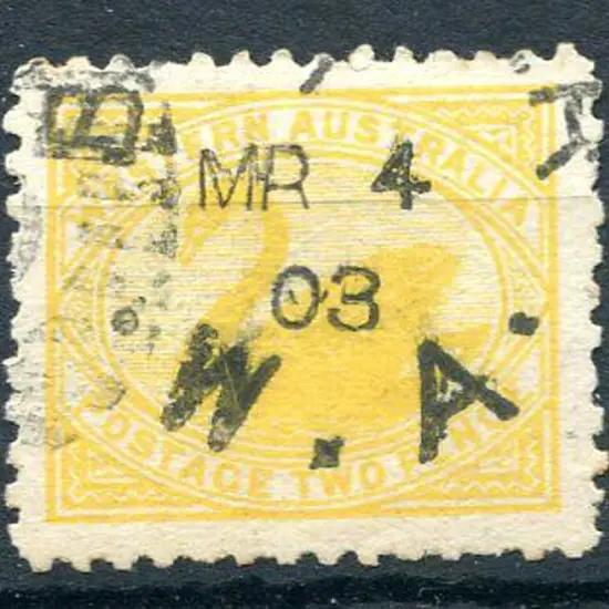 1902 2d yellow. Used with MR 4 03 cds. SG 130, ...
