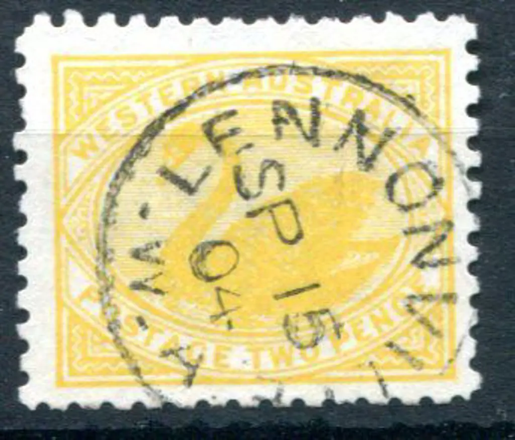 1905 2d yellow with upright inverted V/crown wmk. ... Image 1++