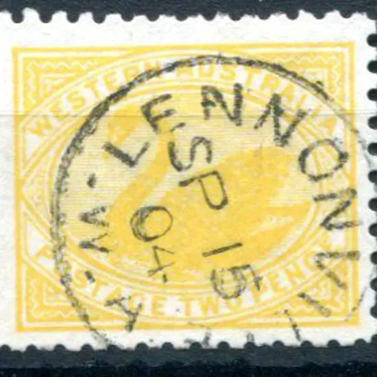 1905 2d yellow with upright inverted V/crown wmk. ...