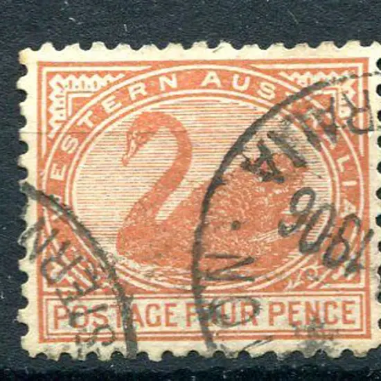 1902 4d chestnut. Fine used with 1906 partial cds. ...