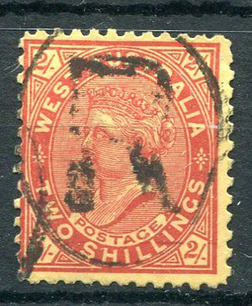 1902 2/- bright red/yellow. Used with central ... Image 1++
