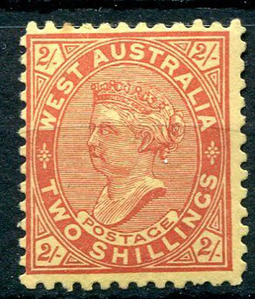1902 2/- bright red/yellow. Mint without gum, ... Image 1++