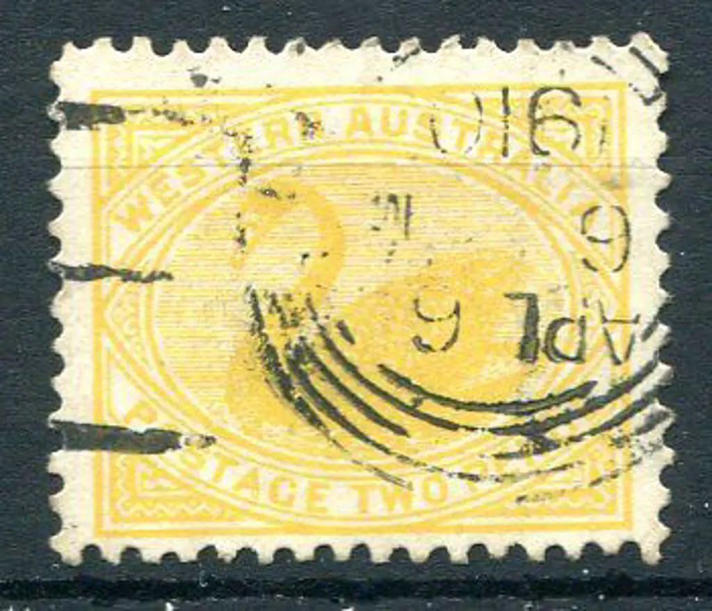 1910 2d yellow with upright wmk. Fine used with ... Image 1++