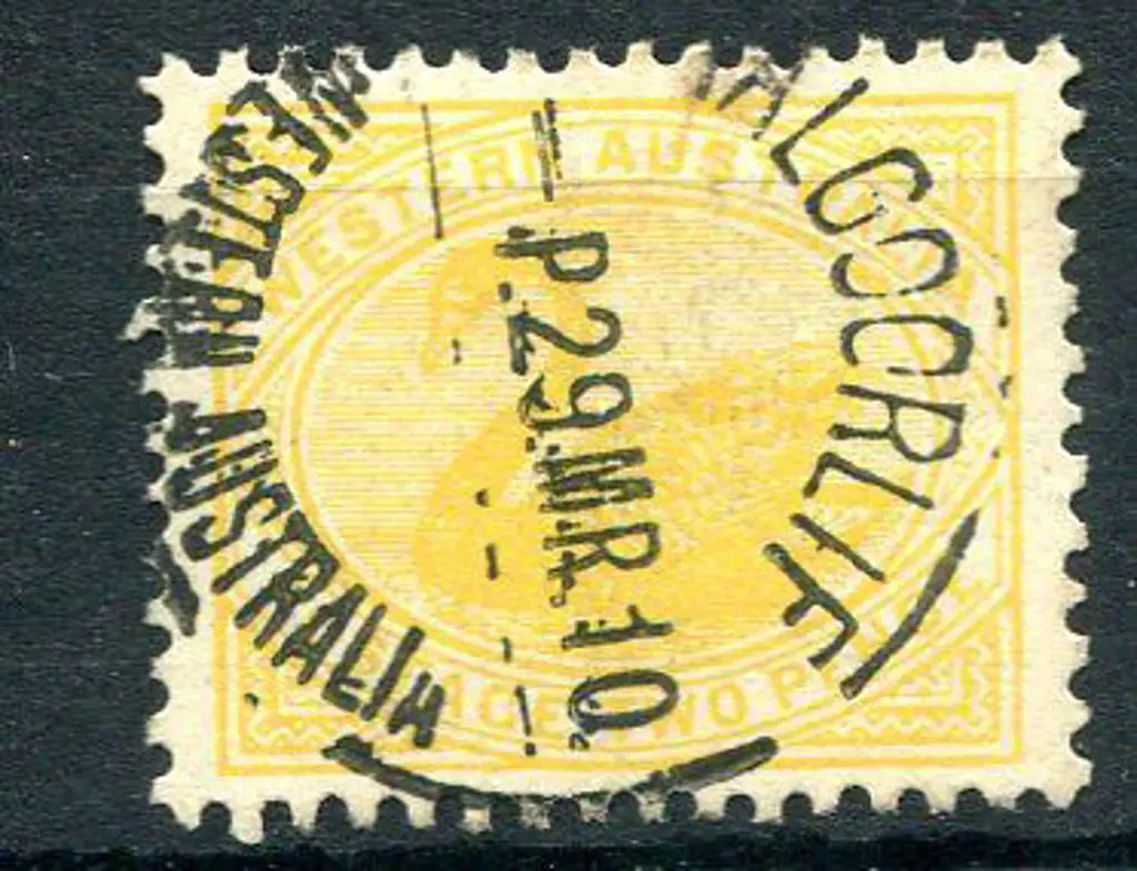 1910 2d yellow with upright wmk as above. F/U with ... Image 1++