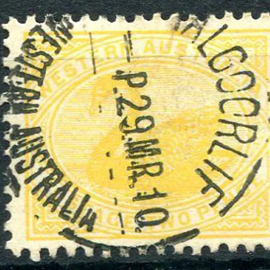 1910 2d yellow with upright wmk as above. F/U with ...