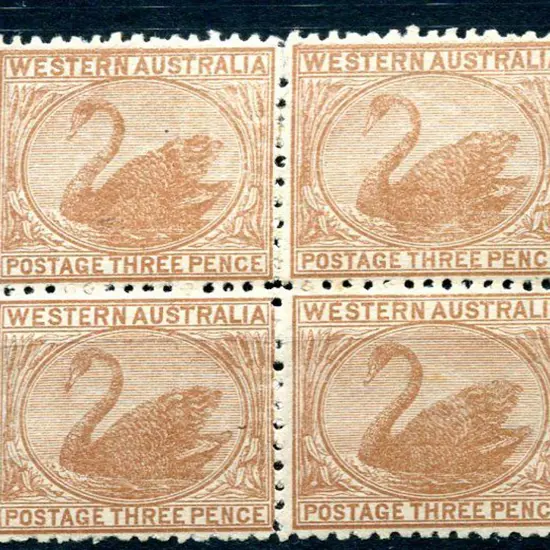 1906 3d brown block of 4. 2 MUH, 2 MLH, fluffy ...
