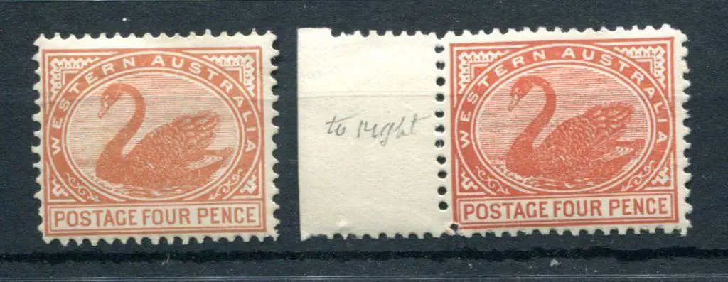 1905/12 4d bistre-brown & 4d bright red-brown, ... Image 1++
