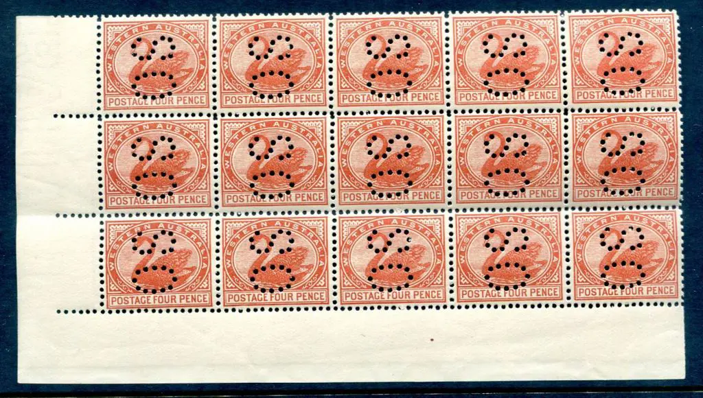 1910 4d bright brown-red in MUH lower left ... Image 1++