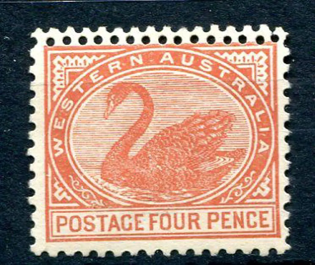 1910 4d bright brown-red with double perfs at ... Image 1++