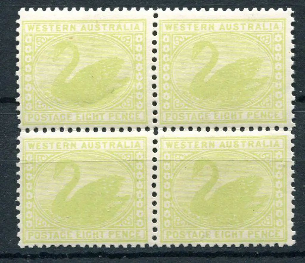 1912 8d apple-green block of 4. 3 MUH, 1 MLH. SG ... Image 1++