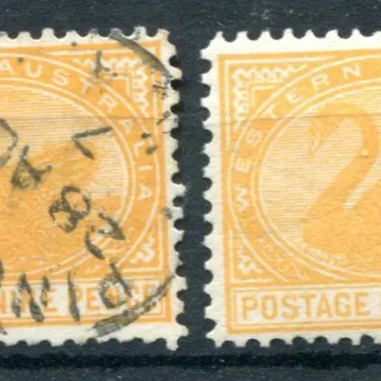 1906 9d orange-yellow with Crown/A wmk sideways ...