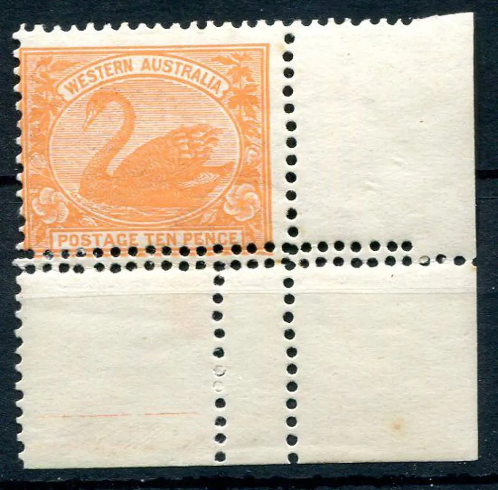 1910 10d rose-orange single in bottom right ... Image 1++