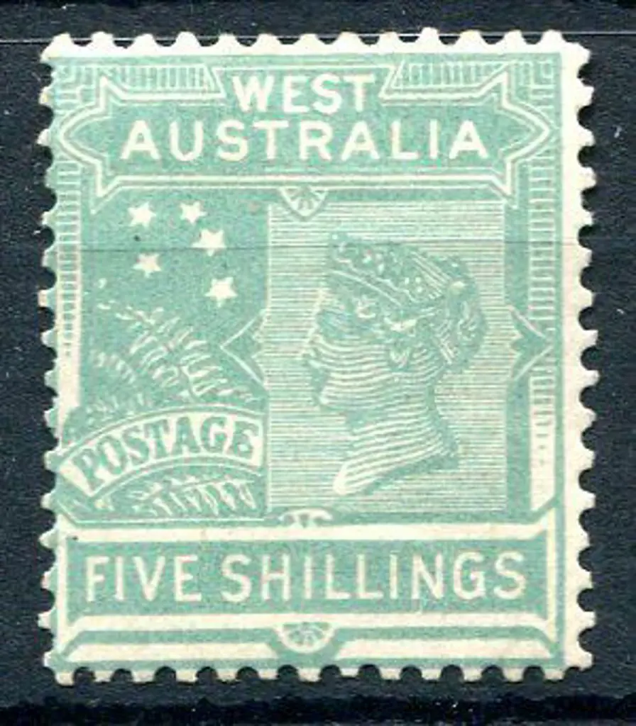 1907 5/- emerald-green. MLH, light gum ... Image 1++
