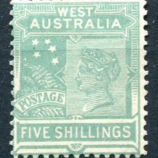 1907 5/- emerald-green. MLH, light gum ...