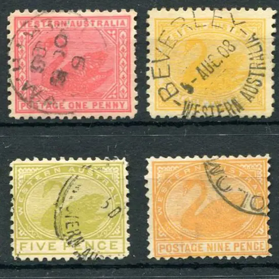1905/12 1d rose-pink (SG 151), 1d carmine red (SG ...