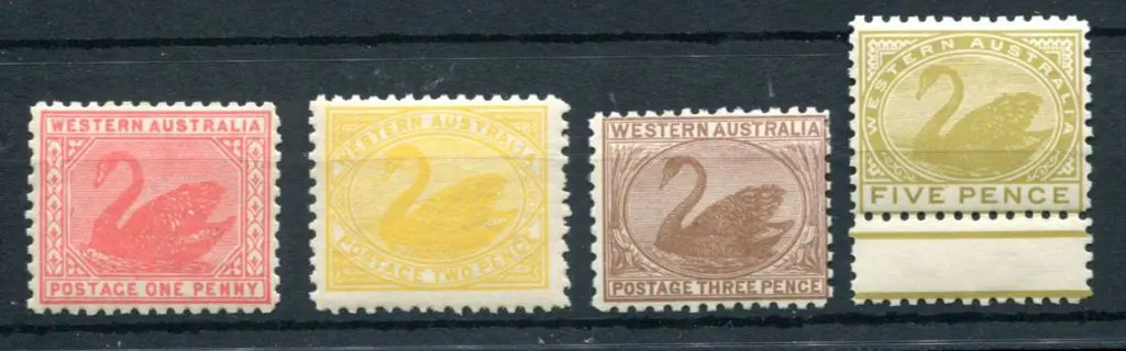 1905/12 1d carmine-red , 2d yellow, 3d brown & 5d ... Image 1++