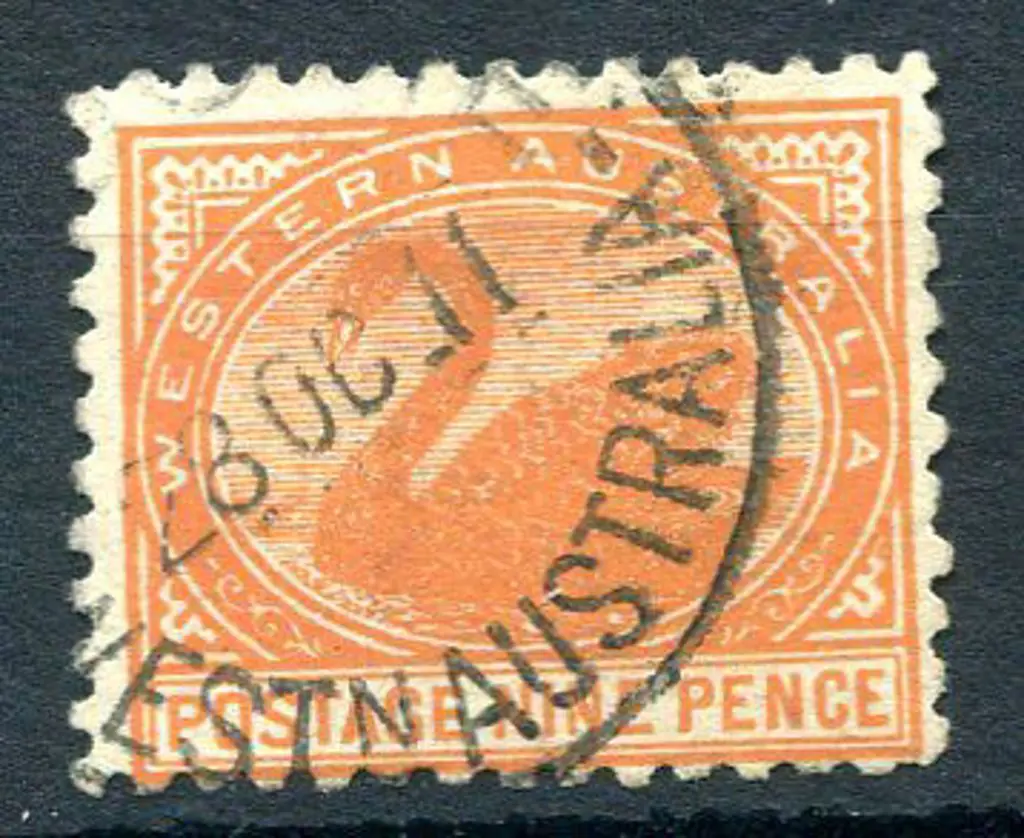1905 9d red-orange. Fine used with 28 OC 11 cds. ... Image 1++