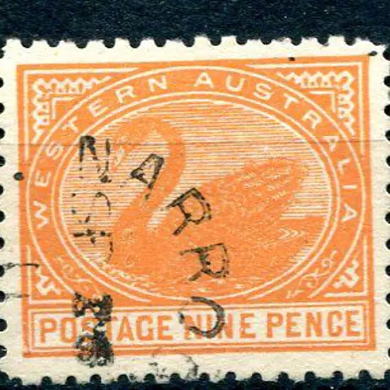 1905 9d red-orange. Fine used with corner part ...