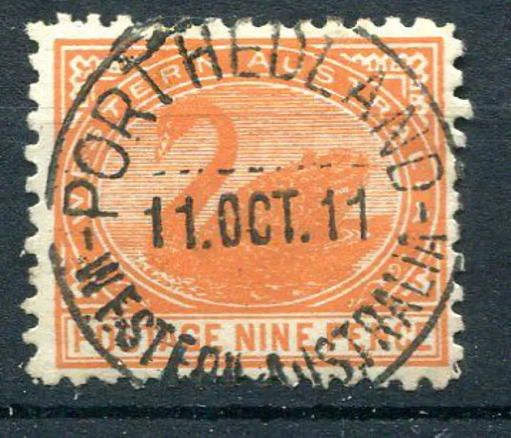 1905 9d red-orange. Superb used with central ... Image 1++