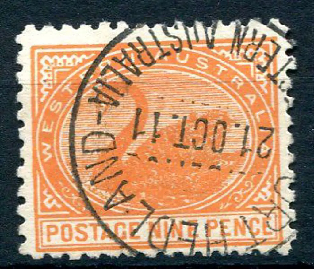 1905 9d red-orange. Fine used with crisp Port ... Image 1++