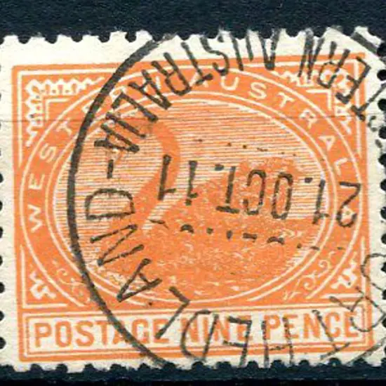 1905 9d red-orange. Fine used with crisp Port ...