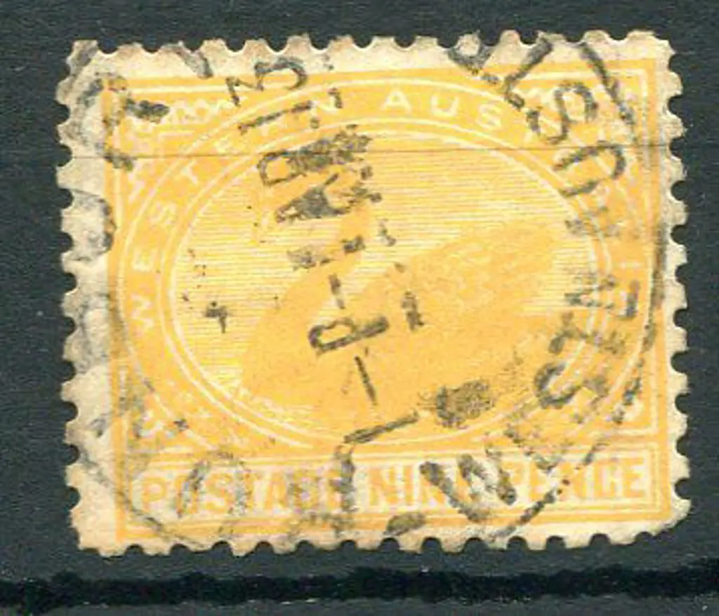 1912 9d orange with upright wmk. Fine used by ... Image 1++