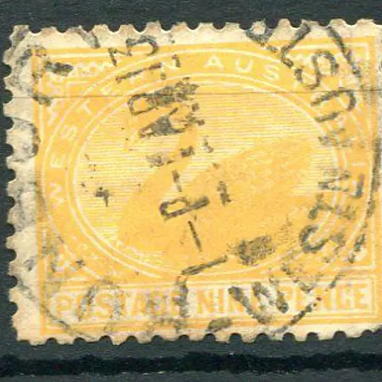 1912 9d orange with upright wmk. Fine used by ...