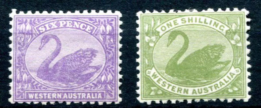 1912 6d bright violet & 1/- sage-green. MVLH/MLH. ... Image 1++