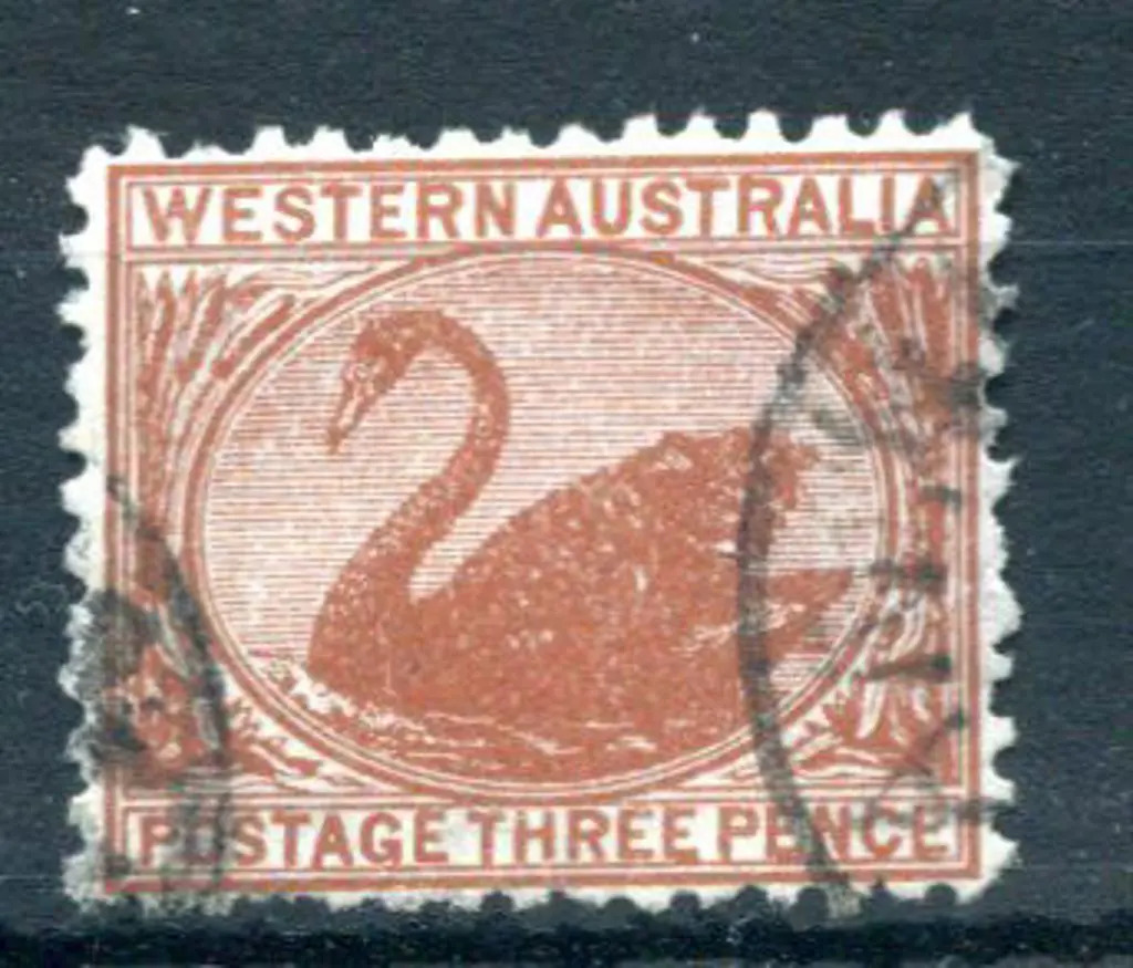 1912 3d brown with upright C/A wmk on thin ready ... Image 1++