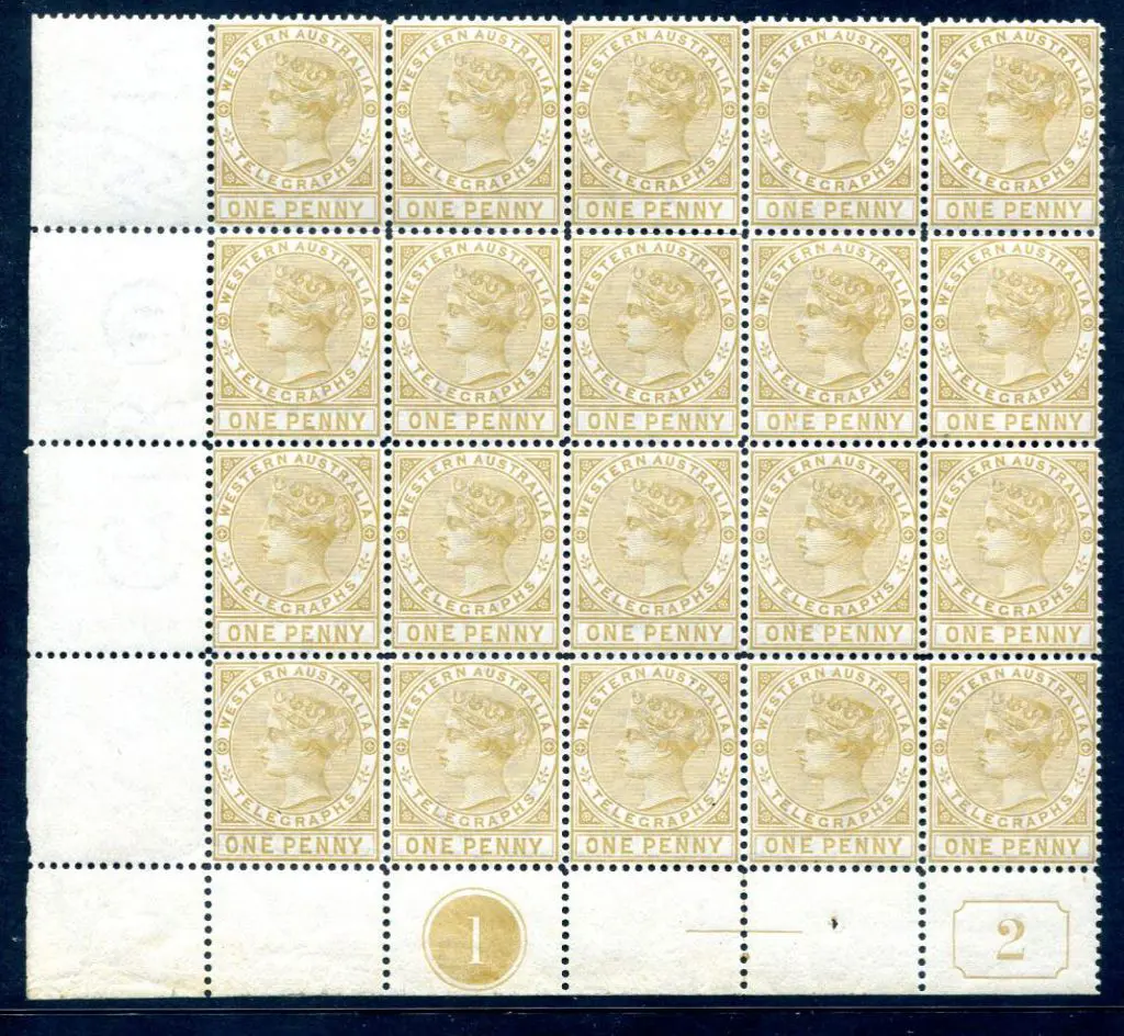 1879 1d bistre, perf. 14 in lower left corner ... Image 1++