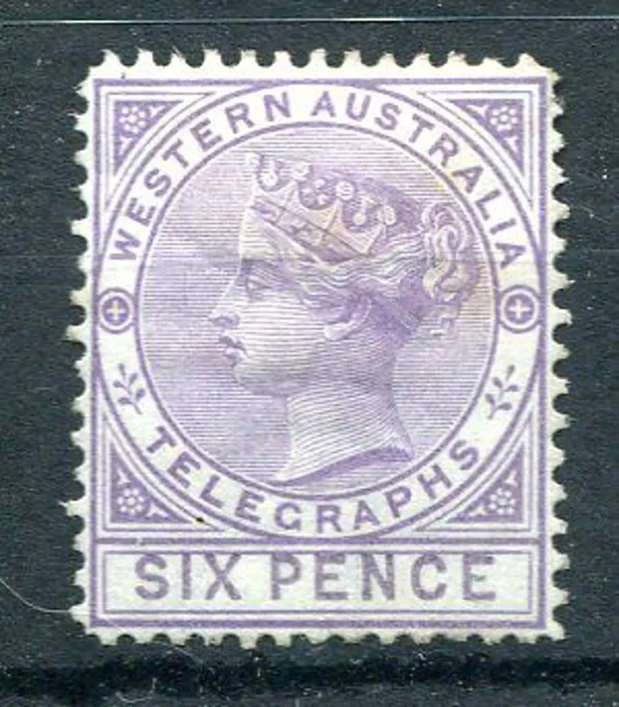 1879 6d lilac Telegraph. MH with hinge remnants. ... Image 1++
