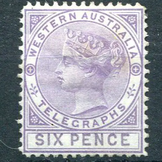 1879 6d lilac Telegraph. MH with hinge remnants. ...