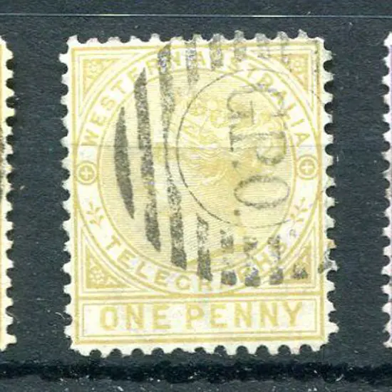 1879 1d bistre in both perfs & 6d lilac Telegraph ...