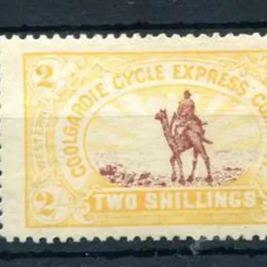 1896 6d, 2/- & 5/- Coolgardie Cycle Express camel ...