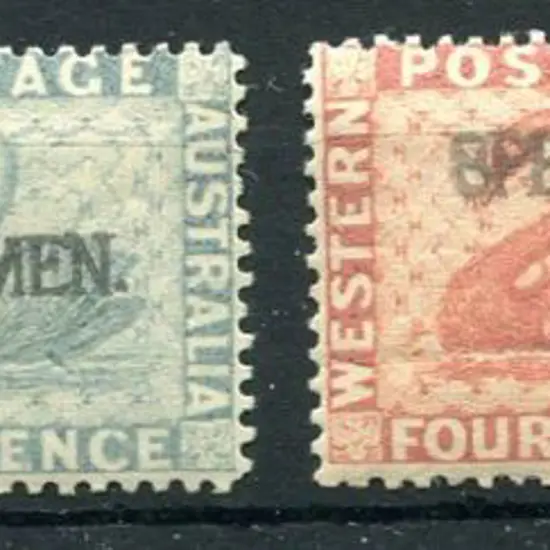 1881 1d carmine-pink, 2d grey & 4d red-brown set ...