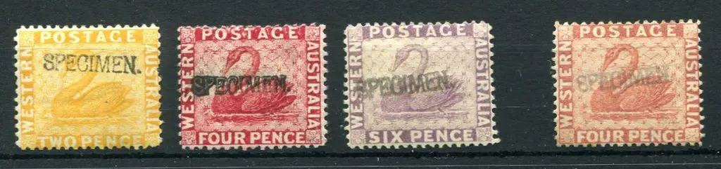 1882/90 2d chrome yellow, 4d carmine, 6d reddish ... Image 1++