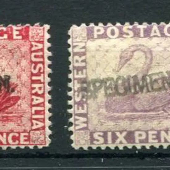 1882/90 2d chrome yellow, 4d carmine, 6d reddish ...