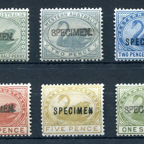 1888 ½d, 2d, 2½d, 4d, 5d & 1/-De La Rue Crown/CA ...