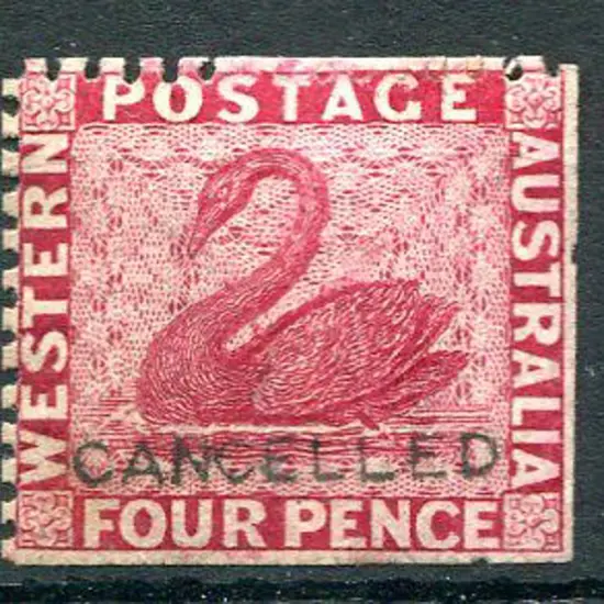 1862/82 4d carmine with upright Crown CC wmk, ...