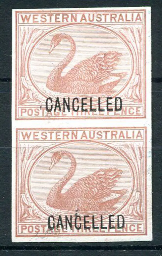 1871/73 imperforate vertical plate proof pair with ... Image 1++