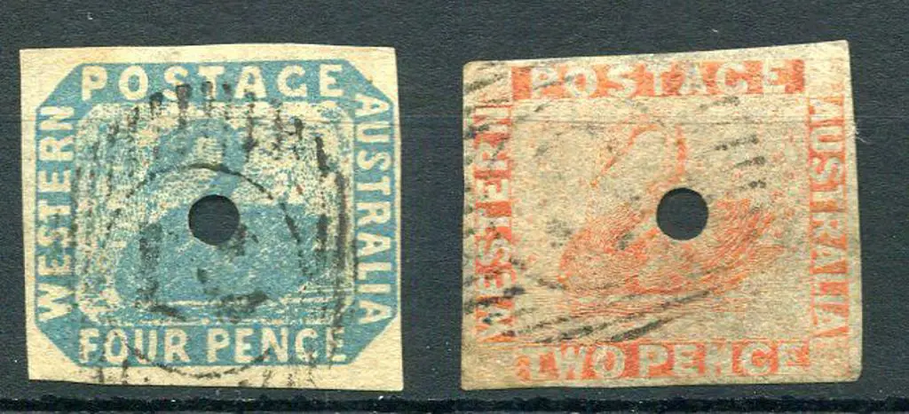 1854 4d blue with 3 large margins & 4th close. F/U ... Image 1++