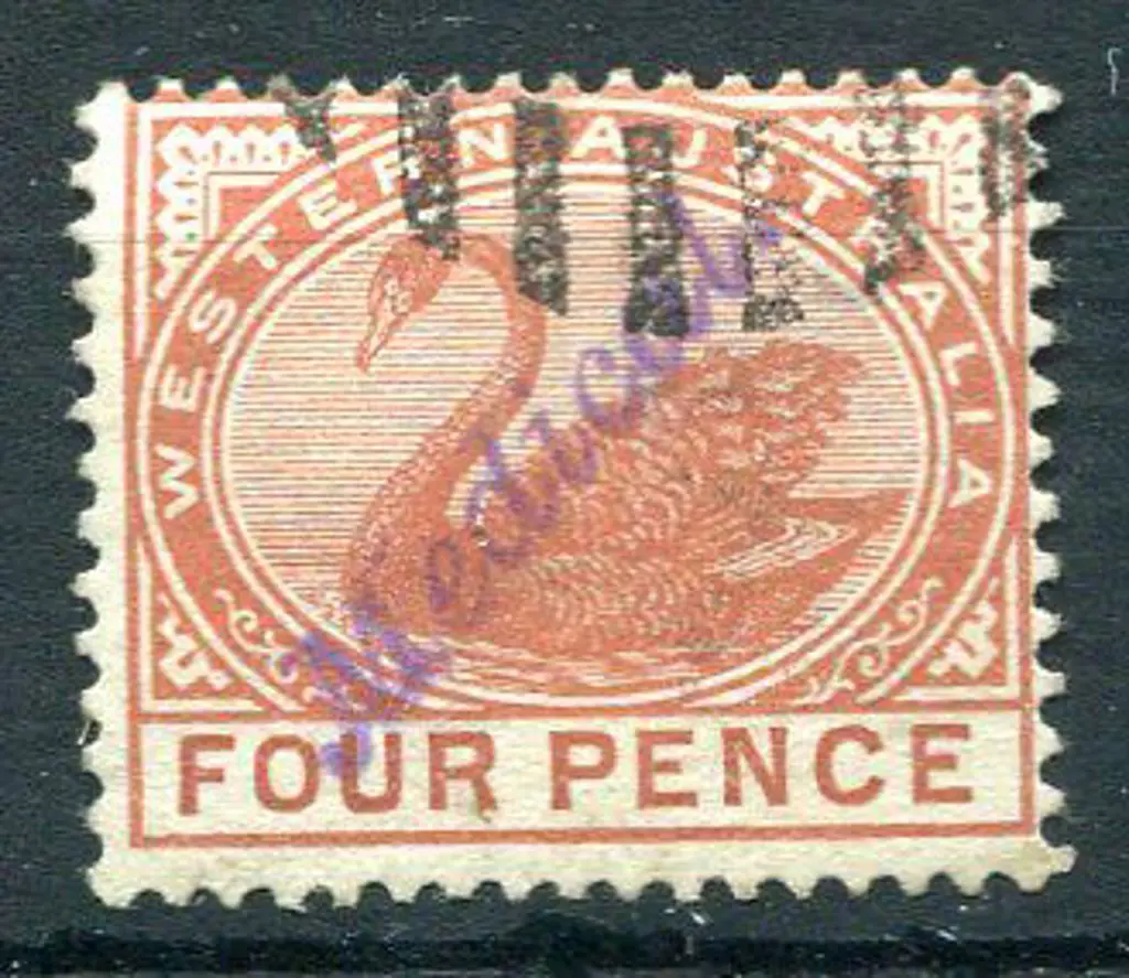 1890 4d chestnut, Crown/CA wmk, perf. 14. Superb ... Image 1++